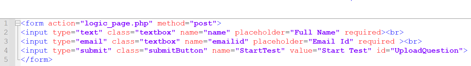 Example of POST in PHP