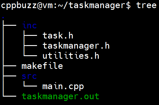 C++ mini project on Task Manager