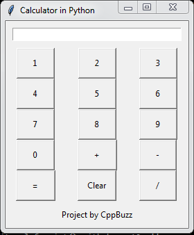 how to create Calculator in python