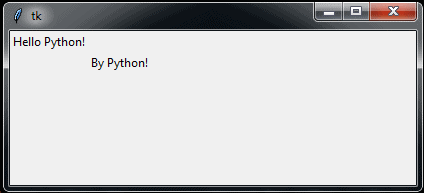 how to display label in Python Tkinter