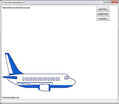 QT C++ GUI Project on Flight Ticket Booking